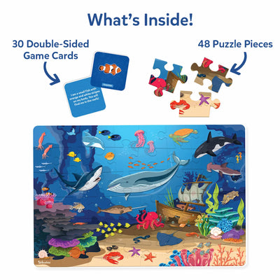 Piece & Play: Underwater Animals | Floor Puzzle & Game (ages 3-7)