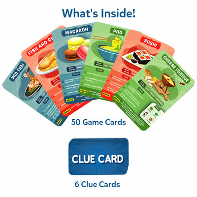 Guess in 10: Foods Around The World | Trivia Card Game (ages 8+)