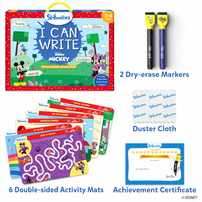 Skillmatics I Can Write Junior Mickey Mouse learning kit with activity mats and markers