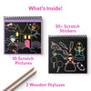 Travel Friendly Magical Scratch Art Book: Unicorns & Princesses (ages 3-8)