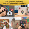 DIY foil magnets and stickers in various shapes from Foil Fun Pretty Patterns Art Kit