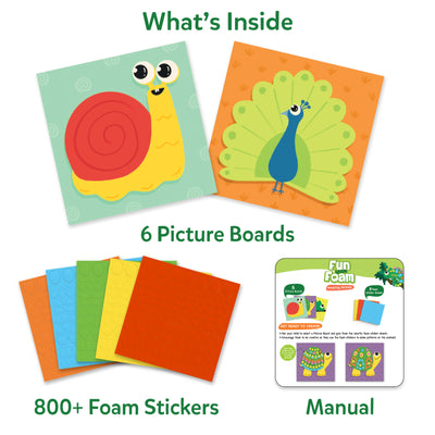 Fun with Foam: Amazing Animals | 3D Sticker Activity (ages 3-7)