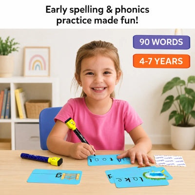 Spell Smarter | Spelling and Phonics Write & Wipe Cards (ages 4- 7)