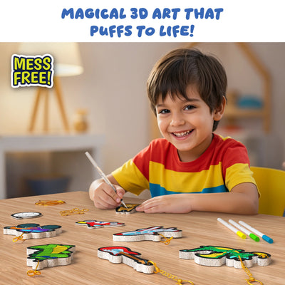 Aqua Puffs: Just Cool Things | 3D Art Kit | Gifts for Ages 4-10
