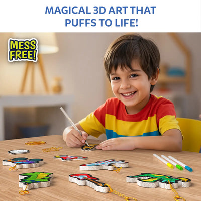 Aqua Puffs: Just Cool Things | 3D Art Kit | Gifts for Ages 4-10