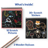Travel Friendly Magical Scratch Art Book: Amazing Animals (ages 3-8)