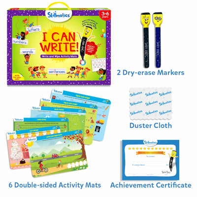 Skillmatics I Can Write learning kit for ages 3-6 with activity mats and markers