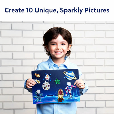 Foil art kit with space-themed designs from Foil Fun Up in Space for kids aged 4-9