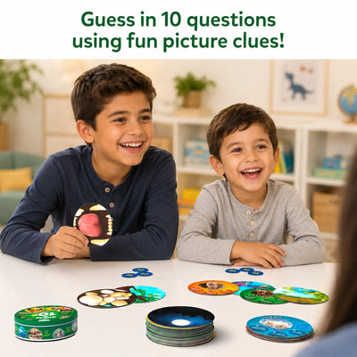 Guess in 10: Picture Clues Animal Planet | Trivia card game (ages 6+)
