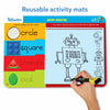 Colorful educational activity mat for learning shapes and drawing for ages 3-6