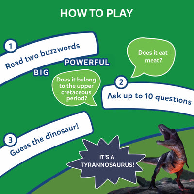 Guess in 10: Deadly Dinosaurs | Trivia card game (ages 8+)