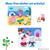 Peppa Pig themed sticker art set with summer and winter scenes for ages 3-7