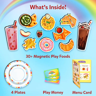 Let's Play Restaurant | Magnetic Pretend Play Set (Ages 3-8)