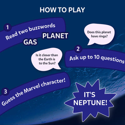 Guess in 10: All About Space | Trivia card game (ages 8+)