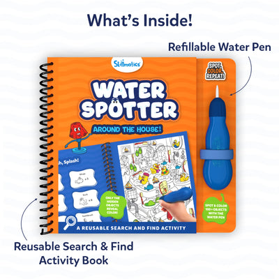 Water Spotter: Around The House | Reusable Search & Find Book (ages 4-8)