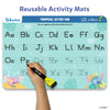 Reusable activity mat for tracing uppercase and lowercase letters featuring Disney’s Stitch characters