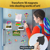 Colorful decorative magnets for refrigerator from Foil Fun Pretty Patterns Art Kit