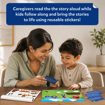 Sticker Stories - Animal Adventures | Creative Storytelling Kit (ages 3-7)