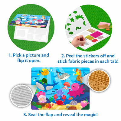 Fab Tabs: Amazing Animals | Tactile & Sensory Fabric Art (ages 4+)