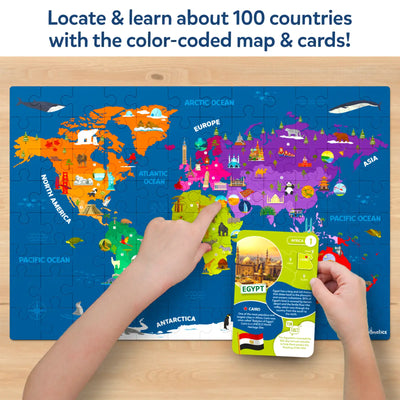 World Map Puzzle | Floor Puzzle & Game (ages 6-12)