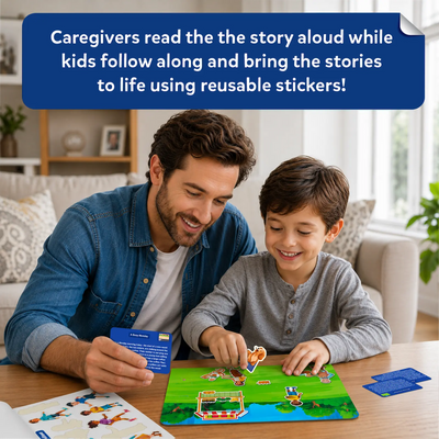 Sticker Stories - Adventures Around Town | Creative Storytelling Kit (ages 3-7)
