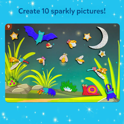 Children’s craft kit for creating sparkly nature scenes with foil art in Foil Fun Bugs & Butterflies
