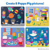 Collection of four Peppa Pig-themed puzzles forming different scenes for kids ages 3-7