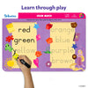 Purple Skillmatics Color Match learning board with child’s hand holding a pen for I Can Write Disney Princesses activity mats