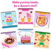 Set of six spiral-bound Dessert Chef activity books for paper dessert crafts for kids