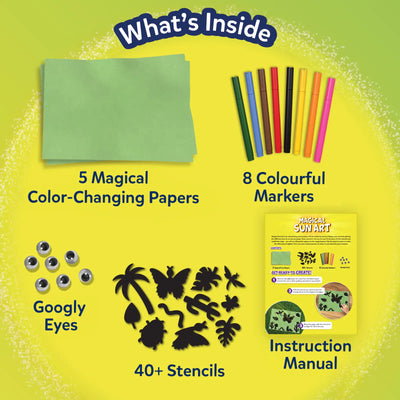 Craft kit with art supplies for creative projects from Magical Sun Art Out In Nature Sun Paper Art Kit