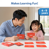 Father and child learning with Flash Cards Sight Words for ages 4-9, smiling and engaged