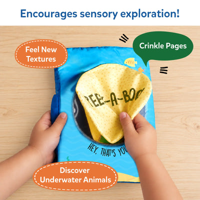 Peek-A-Boo: Under The Sea | Interactive Cloth Book (Ages 6+ months)
