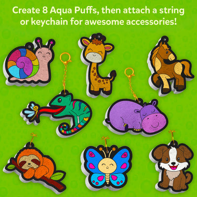 Aqua Puffs: Animal Friends | 3D Art Kit | Gifts for Ages 4-10