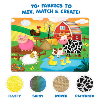 Fab Tabs: Amazing Animals | Tactile & Sensory Fabric Art (ages 4+)