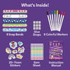Craft kit for decorating Snap Bandz unicorns and princesses snap bracelets for kids