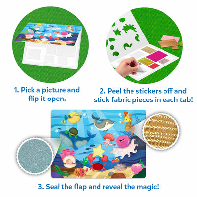 Animal Fabric Art Bundle (ages 4+)