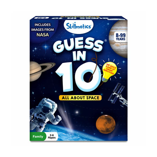 Space-themed trivia game for ages 8 and up from Guess in 10 All About Space product