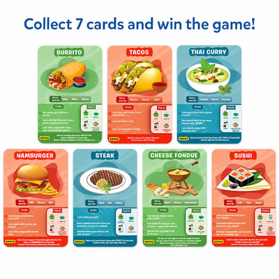 Guess in 10: Foods Around The World | Trivia Card Game (ages 8+)