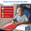 Red spiral-bound Peelies Cars Trucks & More reusable sticker activity book open with stickers