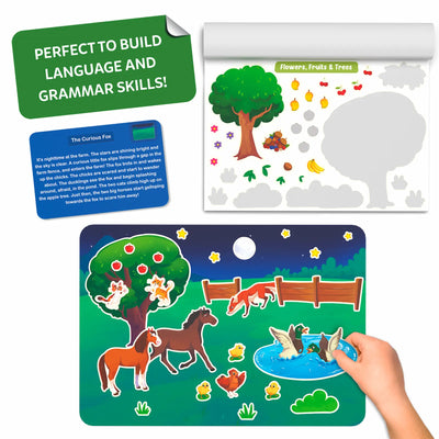 Sticker Stories - Animal Adventures | Creative Storytelling Kit (ages 3-7)