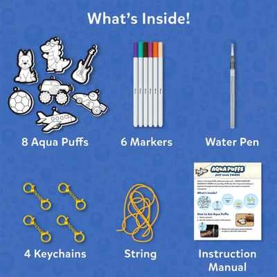 Aqua Puffs: Just Cool Things | 3D Art Kit | Gifts for Ages 4-10