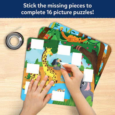 Tape It: Animal Adventures | Sticker Puzzle Activity (Ages 4-8)