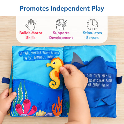Peek-A-Boo: Under The Sea | Interactive Cloth Book (Ages 6+ months)