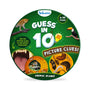 Circular animal-themed picture clues game board for Guess in 10 Trivia Card Game