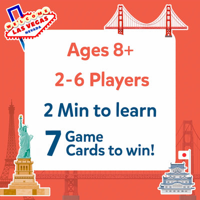Guess in 10: Cities Around The World | Trivia Card Game (ages 8+)