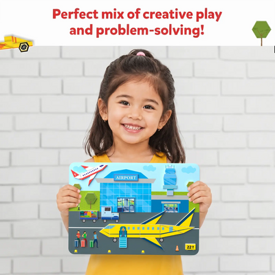 Tangram Twist - Off We Go! | No Mess Sticker Art (ages 4-7)