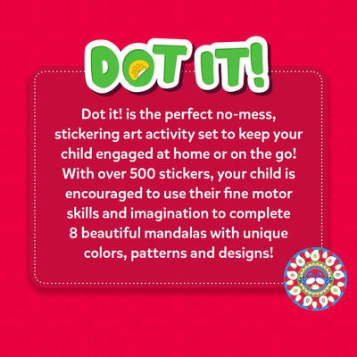 Children’s Mandala Sticker Art Set for Creative No Mess Craft Activities