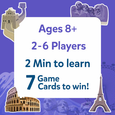 Guess in 10: Legendary Landmarks | Trivia Card Game (ages 8+)