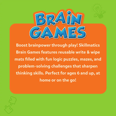 Brain Games | Reusable Activity Mats (ages 6+)