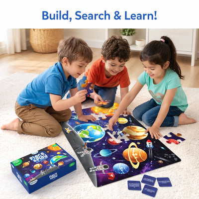 Piece & Play: Up In Space | Floor Puzzle & Game (ages 3-7)